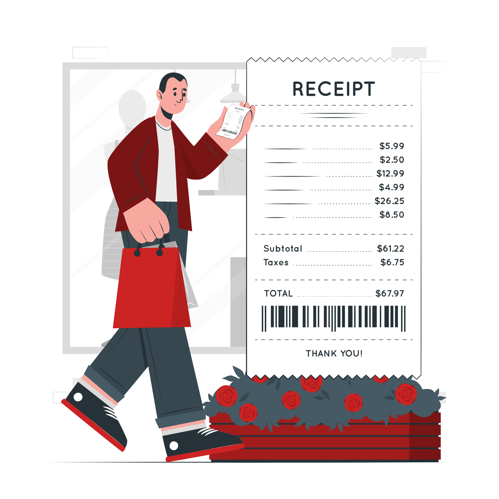 Featured Image for thermal receipts functionality in GymFlow Software